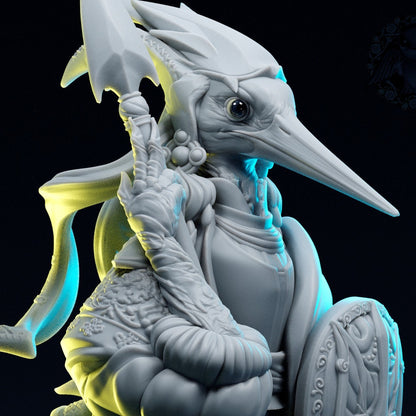 Ukraine Stork Guardian | Tabletop and Display Scale | D&D TTRPG Miniature | Pepunki Creatures