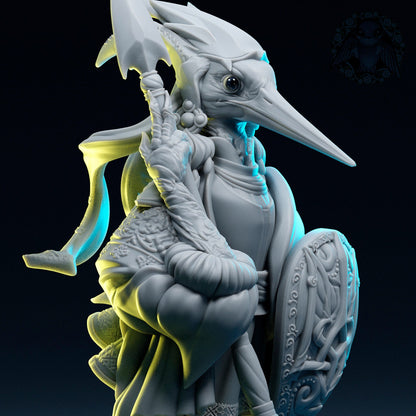 Ukraine Stork Guardian | Tabletop and Display Scale | D&D TTRPG Miniature | Pepunki Creatures