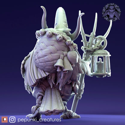 Thrush Druid | Tabletop or Display Scale | D&D Humblewood TTRPG Miniature | Pepunki Creatures