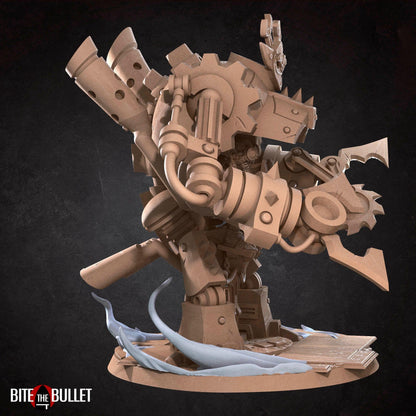 Goblin Mech | TABLETOP SCALE | D&D TTRPG Pathfinder Miniature | Bite the Bullet