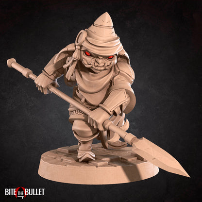 Goblin Warrior | TABLETOP SCALE | D&D TTRPG Pathfinder Miniature | Bite the Bullet