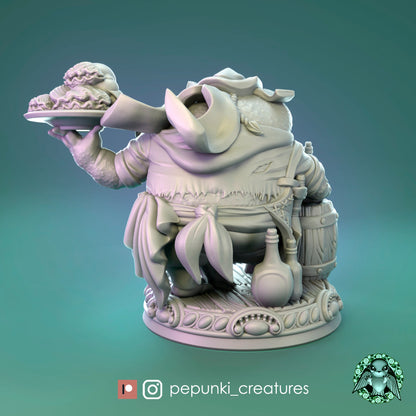 Budgee Bob | Tabletop or Display Scale | D&D TTRPG Miniature | Pepunki Creatures