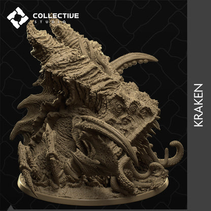 Kraken, Giant Sea Monster | D&D Tabletop Gaming Mini or Display Figure | Collective Studio