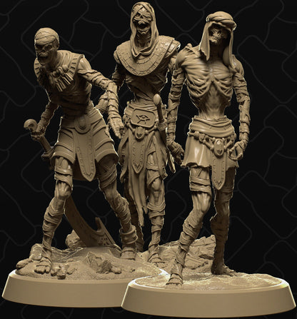 Mummies | Tabletop Gaming Minis or Display Figures | Collective Studio