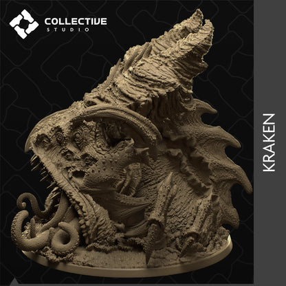Kraken, Giant Sea Monster | D&D Tabletop Gaming Mini or Display Figure | Collective Studio