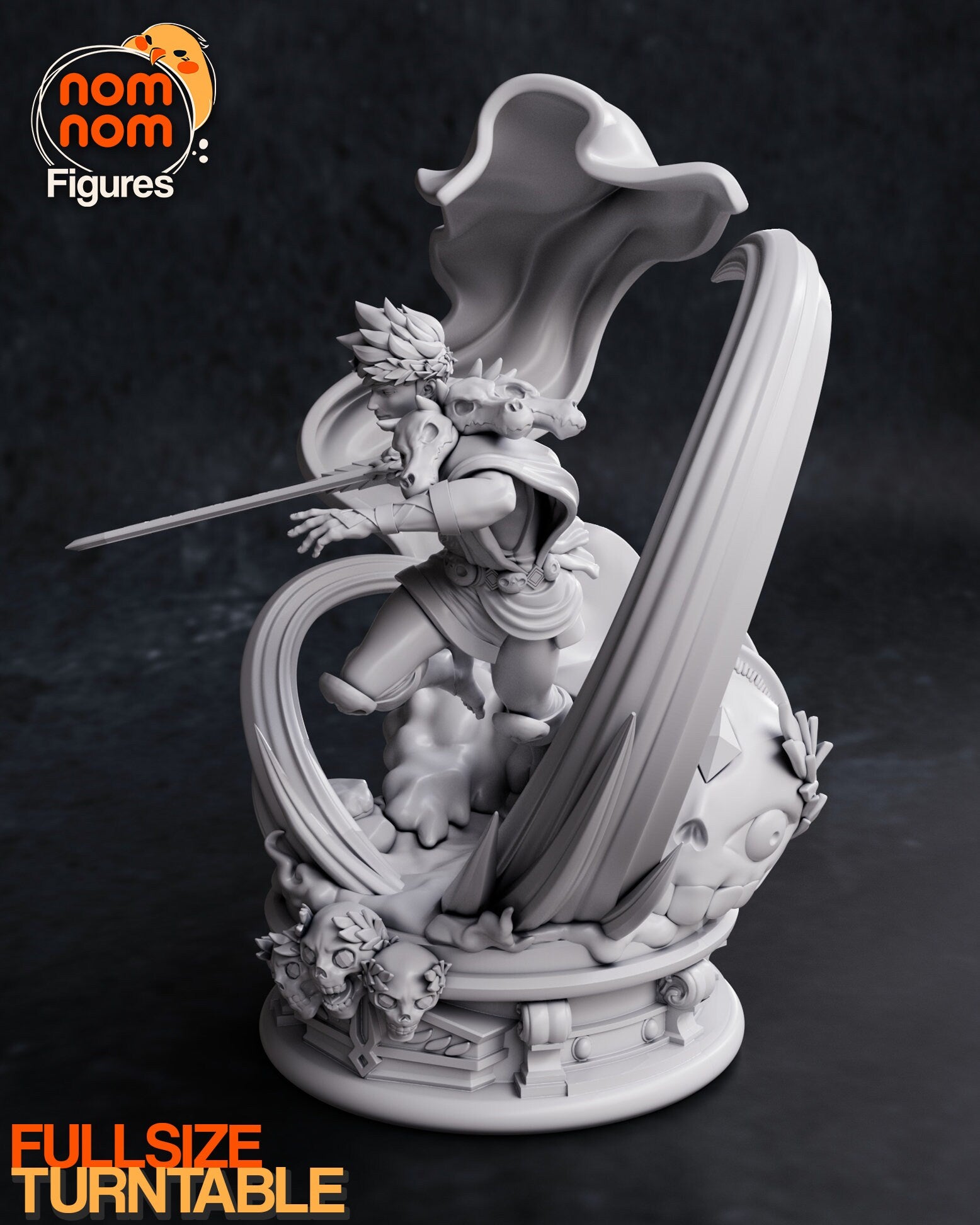 Son of Hades | Resin Garage Kit Figure Video Game Fan Art | Nomnom Figures