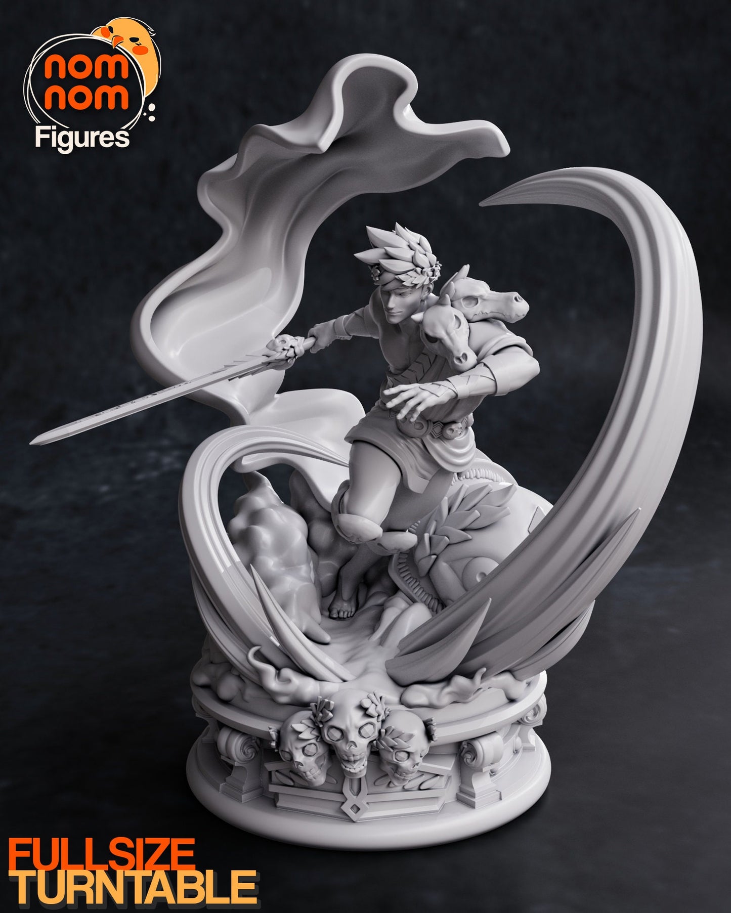 Son of Hades | Resin Garage Kit Figure Video Game Fan Art | Nomnom Figures