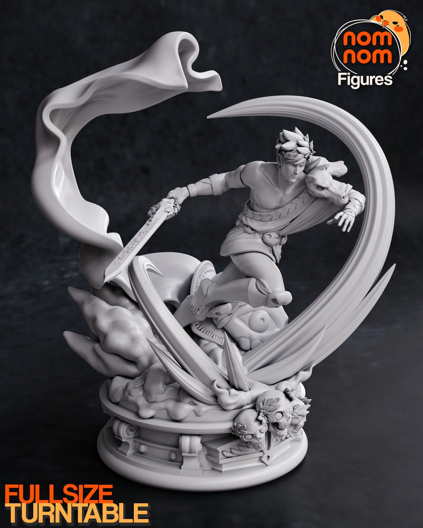 Son of Hades | Resin Garage Kit Figure Video Game Fan Art | Nomnom Figures