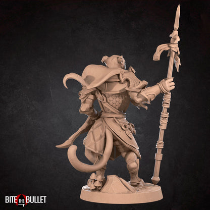 Tabaxi Ranger | TABLETOP SCALE | TTRPG Miniature | Bite the Bullet | Unpainted, Unplated Resin 8k