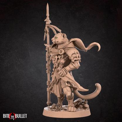 Tabaxi Ranger | TABLETOP SCALE | TTRPG Miniature | Bite the Bullet | Unpainted, Unplated Resin 8k