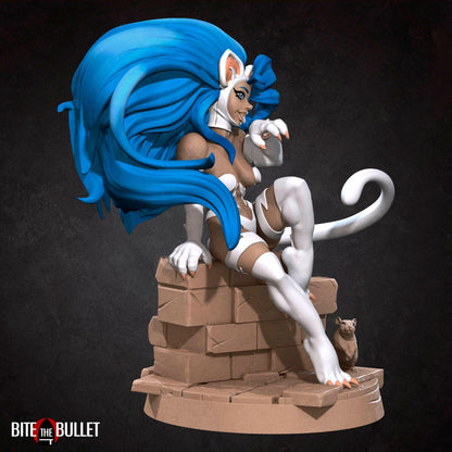 Exxotic Catia Cat Girl | Pinup SFW NSFW Model Miniature | Bite the Bullet