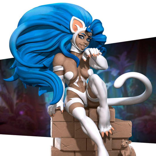 Exotic Catia Cat Girl | Pinup SFW NSFW Model Miniature | Bite the Bullet