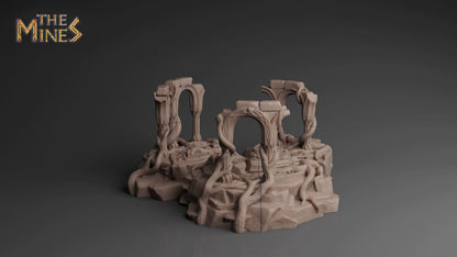 Destroyed Temple | D&D TTRPG Playable 3D Printed Building | The Mines