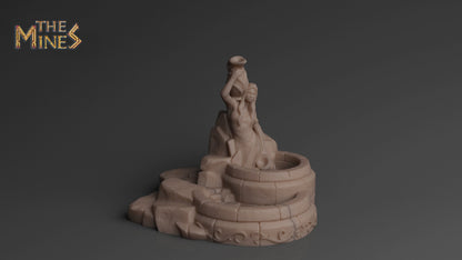 Elven Fountains | D&D TTRPG Playable 3D Printed Building | The Mines