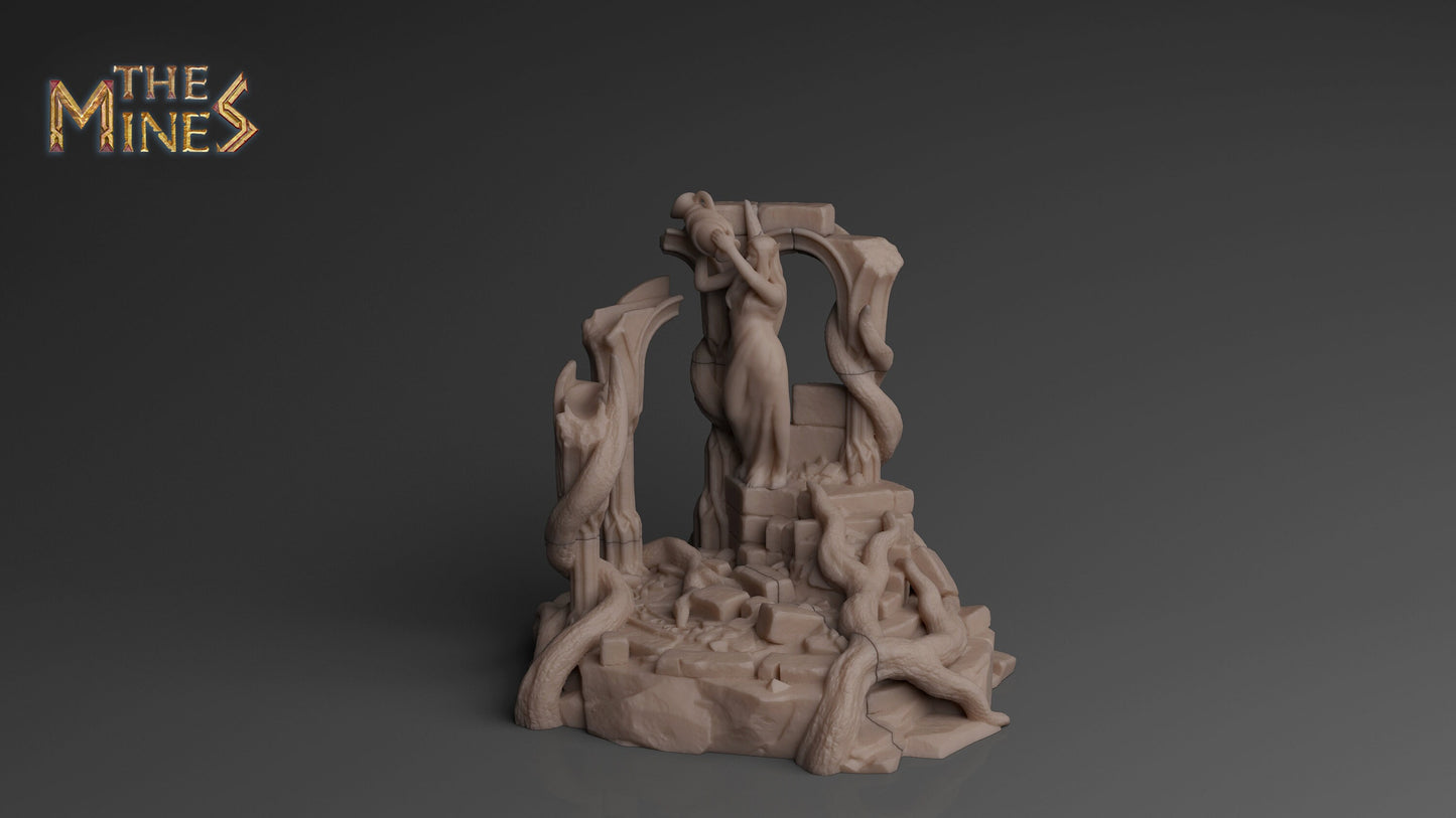 Elven Fountains | D&D TTRPG Playable 3D Printed Building | The Mines