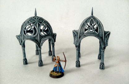 Elven Gazebos | D&D TTRPG Playable 3D Printed Building | The Mines