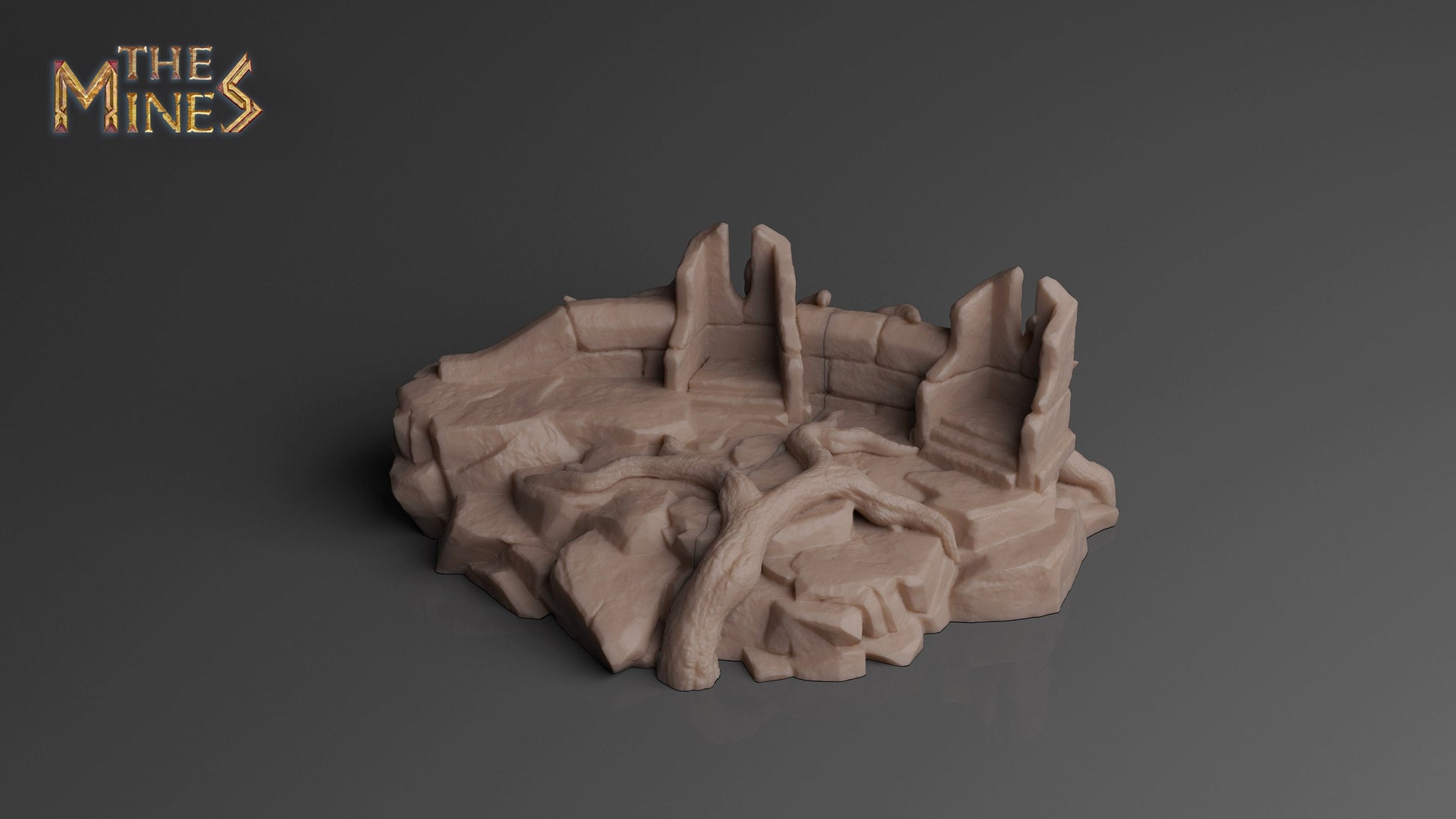 Elven Ruins 1 | D&D TTRPG Playable 3D Printed Building | The Mines
