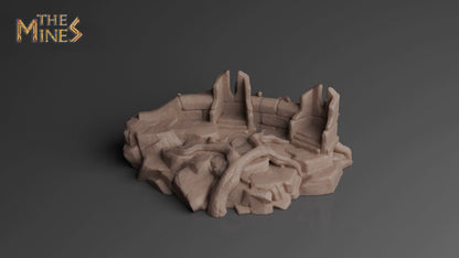 Elven Ruins 1 | D&D TTRPG Playable 3D Printed Building | The Mines