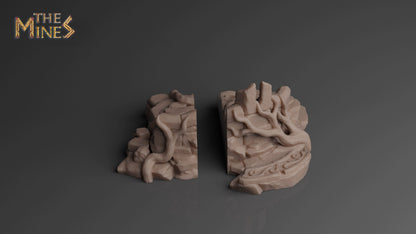 Elven Ruins 2 | D&D TTRPG Playable 3D Printed Building | The Mines