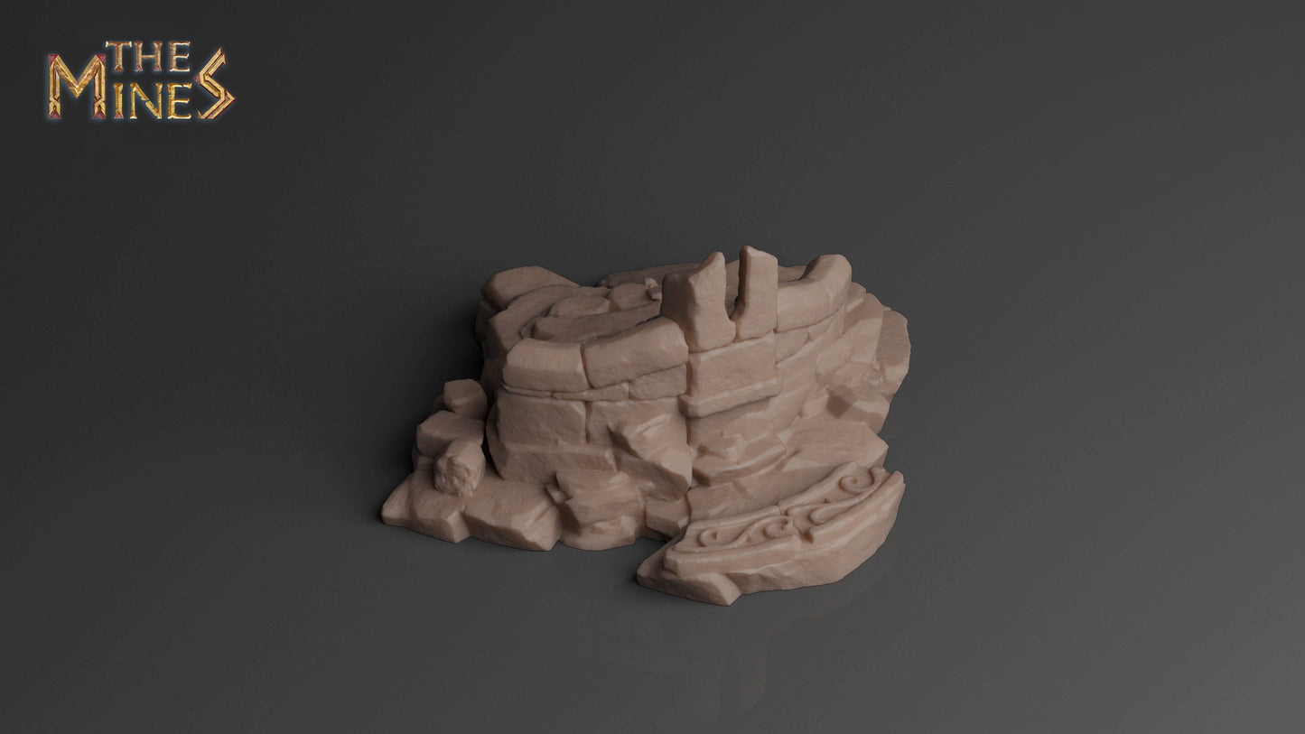 Elven Ruins 2 | D&D TTRPG Playable 3D Printed Building | The Mines