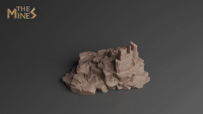 Elven Ruins 3 | D&D TTRPG Playable 3D Printed Building | The Mines