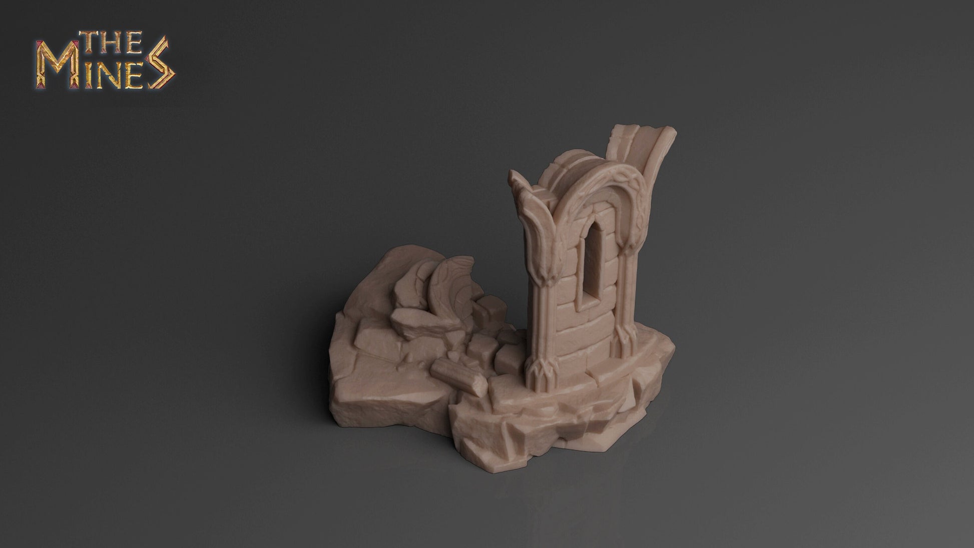 Elven Ruins 4 | D&D TTRPG Playable 3D Printed Building | The Mines