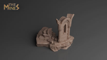 Elven Ruins 4 | D&D TTRPG Playable 3D Printed Building | The Mines