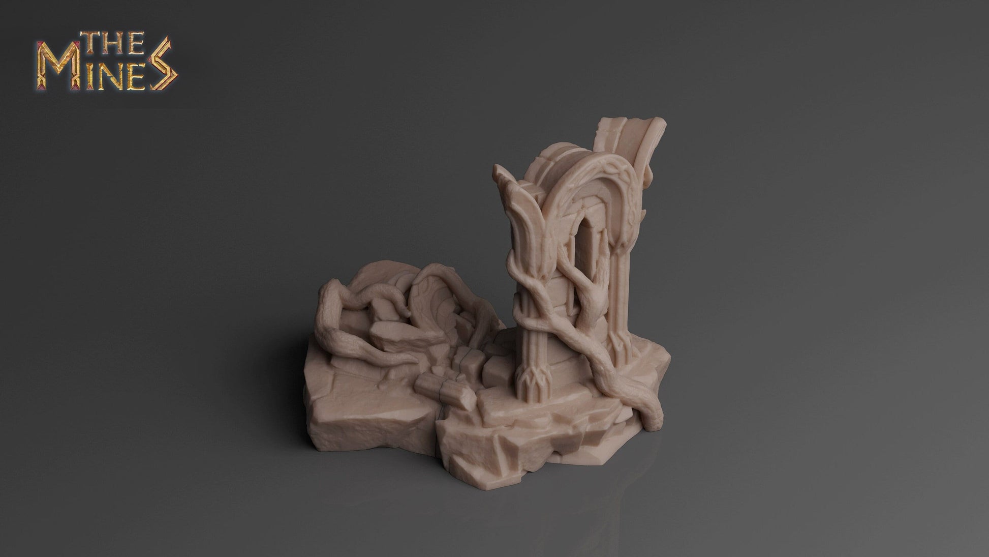 Elven Ruins 4 | D&D TTRPG Playable 3D Printed Building | The Mines