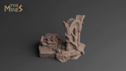 Elven Ruins 4 | D&D TTRPG Playable 3D Printed Building | The Mines