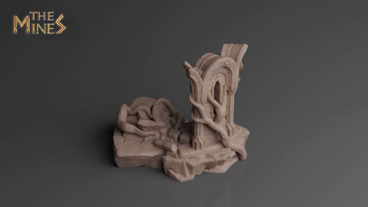 Elven Ruins 4 | D&D TTRPG Playable 3D Printed Building | The Mines