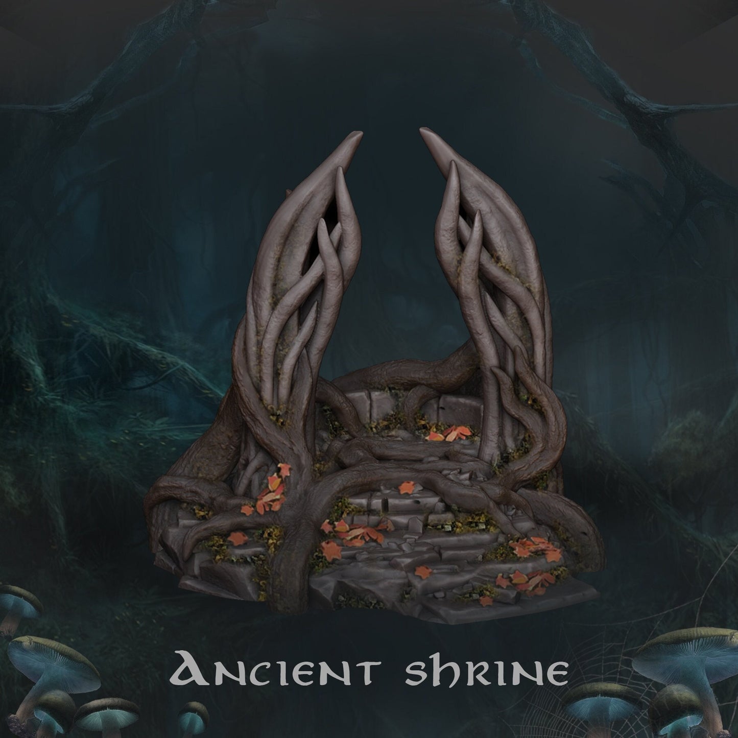 Elven Shrine | D&D TTRPG Playable 3D Printed Building | The Mines