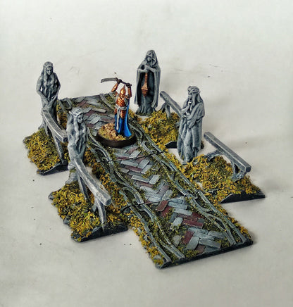 Elven Statues Set | D&D TTRPG Playable 3D Printed Building | The Mines