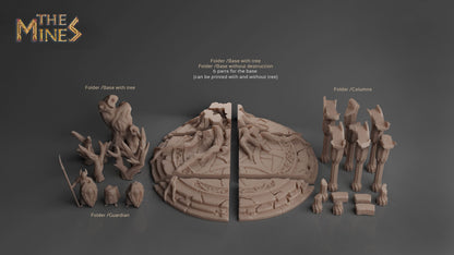 Elven Temple of the Moon | D&D TTRPG Playable 3D Printed Building | The Mines