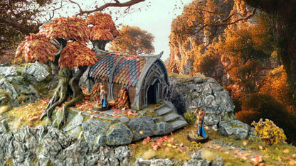 Elven Wooden House | D&D TTRPG Playable 3D Printed Building | The Mines