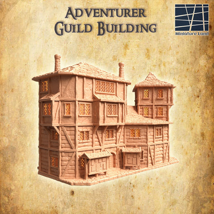 Adventurer Guild Building | D&D TTRPG Playable 3D Printed Building | MiniatureLand