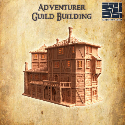 Adventurer Guild Building | D&D TTRPG Playable 3D Printed Building | MiniatureLand