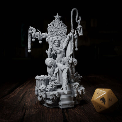 Lady of the Winter Gale | Tabletop or Display Scale | TTRPG D&D Miniature | Cripta Studios