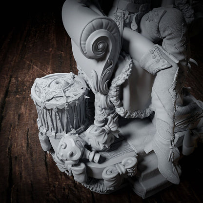 Lady of the Winter Gale | Tabletop or Display Scale | TTRPG D&D Miniature | Cripta Studios
