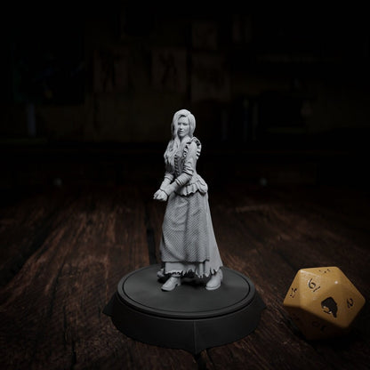 Marie Lennot, Female Prisoner | Tabletop or Display Scale | TTRPG D&D Miniature | Cripta Studios