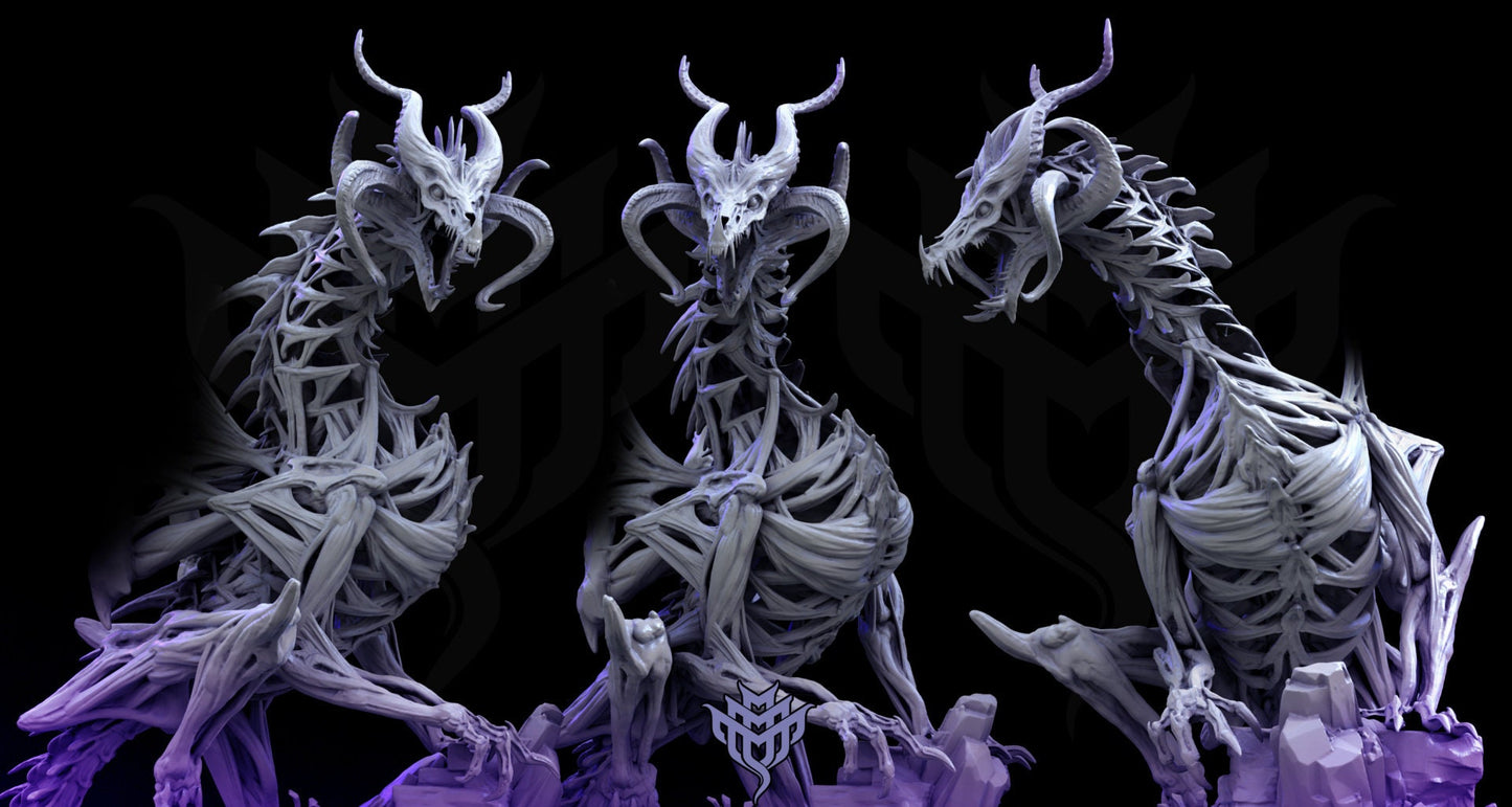 Dracolich, Undead Zombie Dragon, Adorable Nightmares | D&D Tabletop Gaming | Mini Monster Mayhem