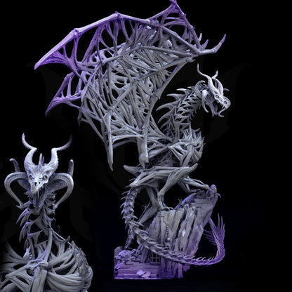 Dracolich, Undead Zombie Dragon, Adorable Nightmares | D&D Tabletop Gaming | Mini Monster Mayhem