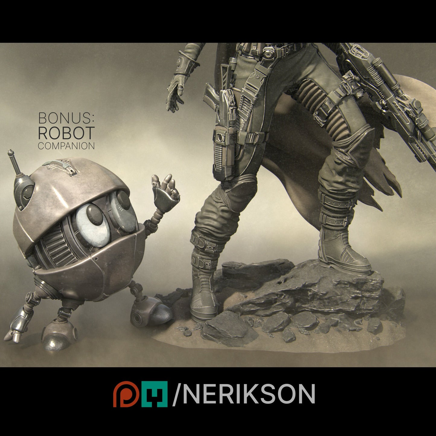 Alyara the Traveler, Spacer | Garage Resin Kit Statue | Scifi Miniature | Nerikson