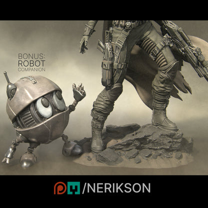 Alyara the Traveler, Spacer | Garage Resin Kit Statue | Scifi Miniature | Nerikson