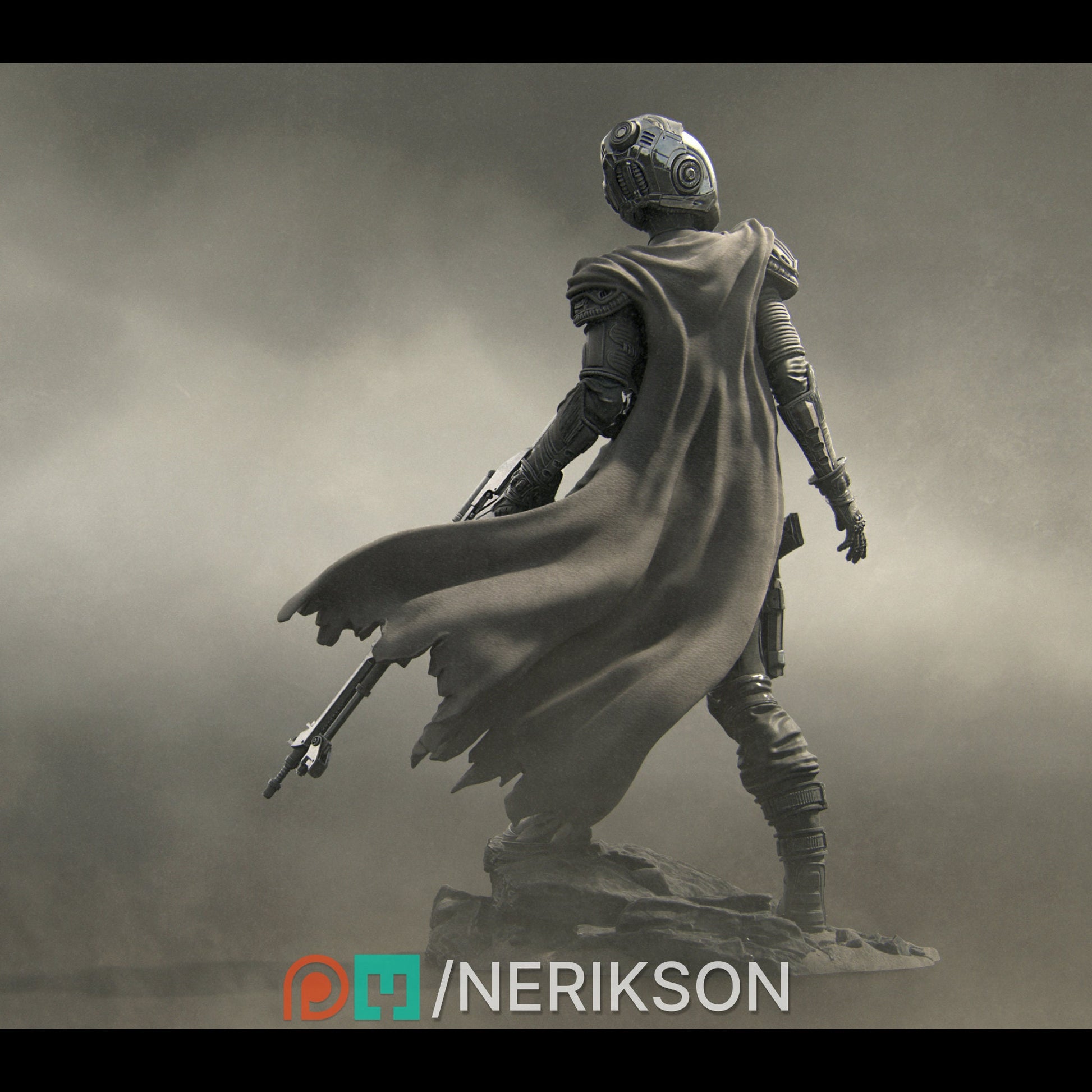 Alyara the Traveler, Spacer | Garage Resin Kit Statue | Scifi Miniature | Nerikson