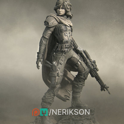 Alyara the Traveler, Spacer | Garage Resin Kit Statue | Scifi Miniature | Nerikson