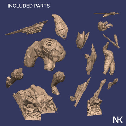 B.A.U.R.G. Unit Versus Eve | Resin Garage Kit Sculpture Android SciFi Statue | Nerikson