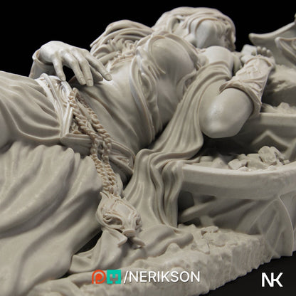 Light's End | Garage Resin Kit Statue | Fantasy Miniature for Painting | Nerikson