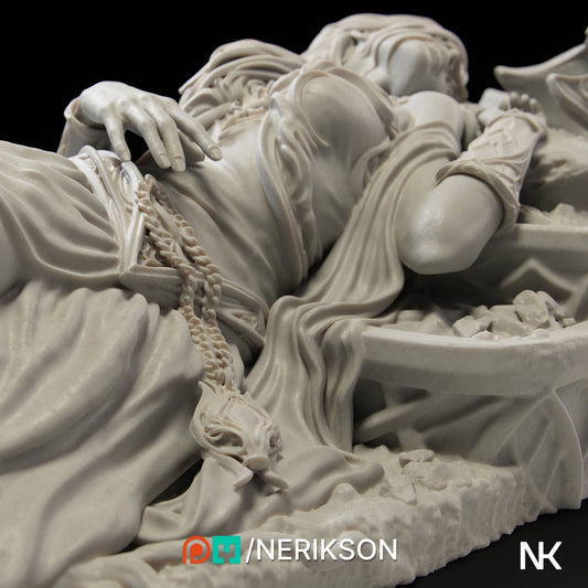 Light's End | Garage Resin Kit Statue | Fantasy Miniature for Painting | Nerikson