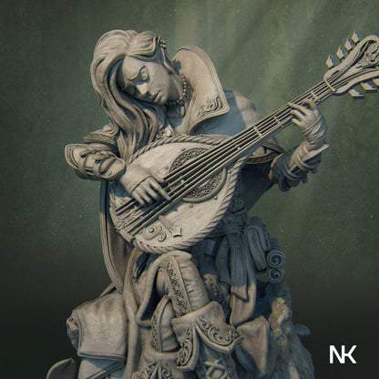 Lisa the Bard | Resin Garage Kit Sculpture D&D Fantasy Statue | Nerikson