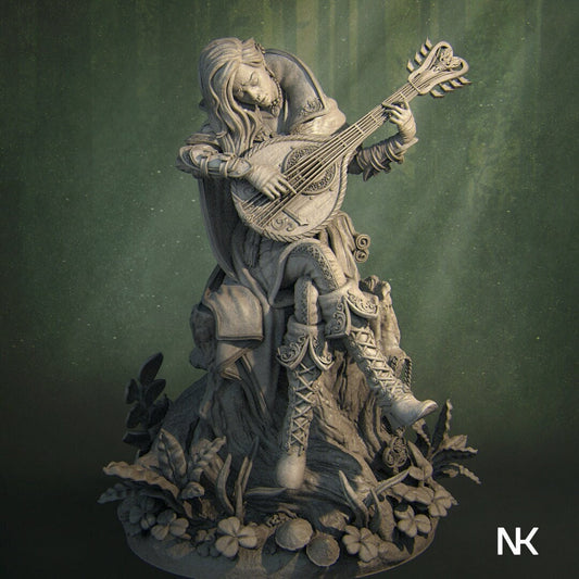 Lisa the Bard | Resin Garage Kit Sculpture D&D Fantasy Statue | Nerikson